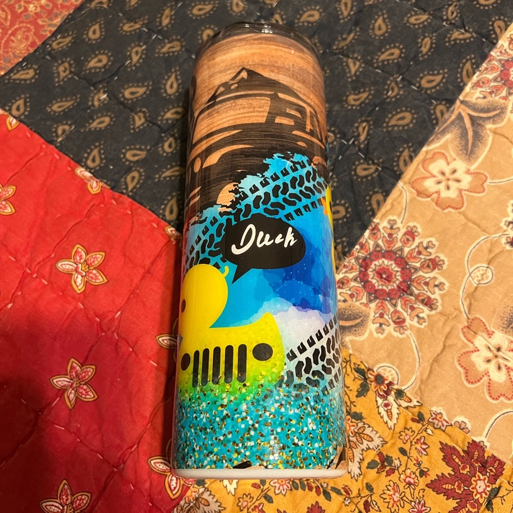 20 oz Skinny Tumbler - Jeep/Duck